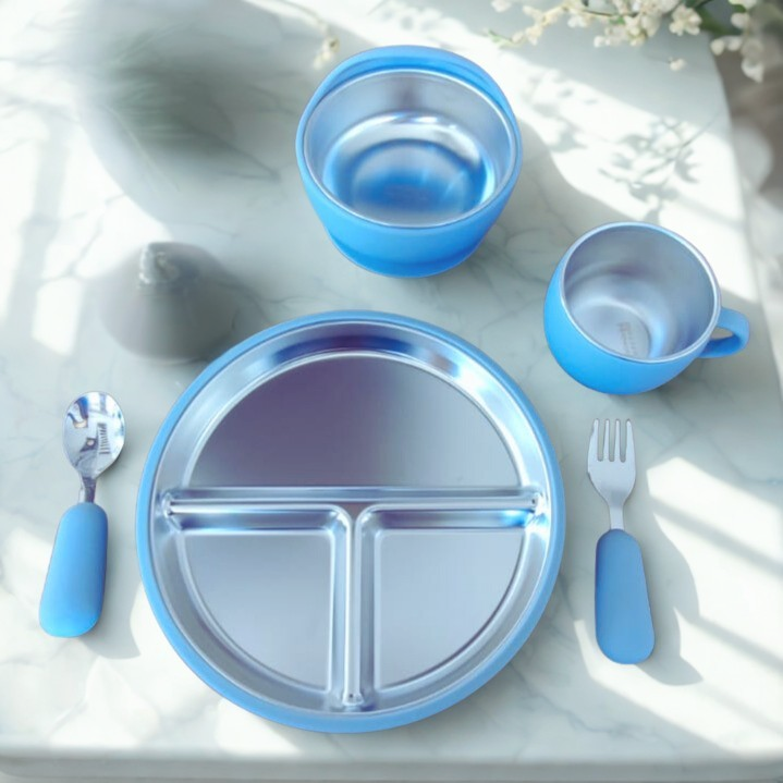 Stoviglie per bambini in acciaio inox