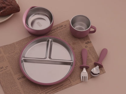 Stoviglie per bambini in acciaio inox